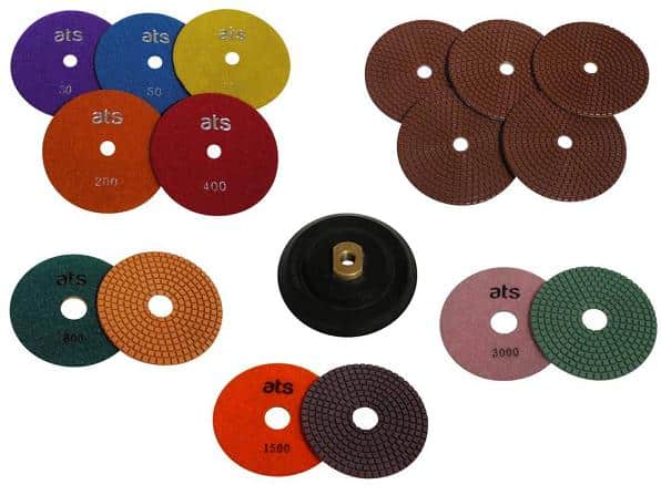 Concrete Worktop Wet Polishing Diamond Disc Kit