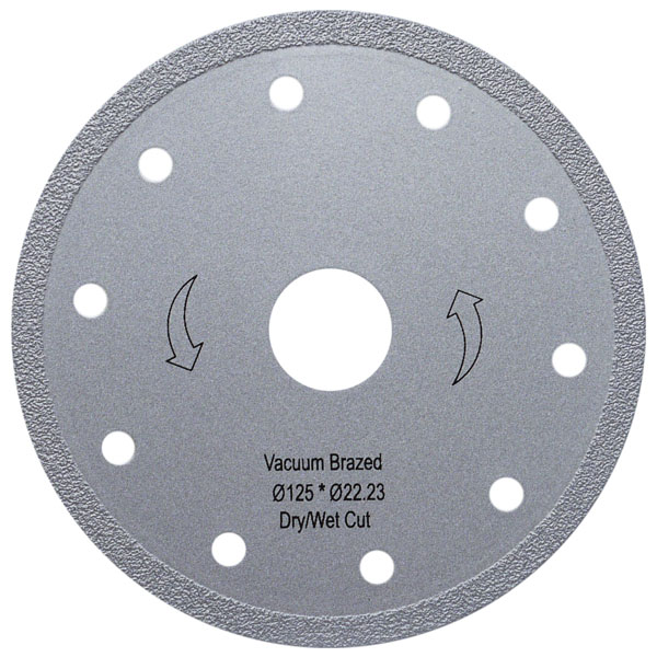 Vacuum Brazed Diamond Continuous Rim Marble Blade